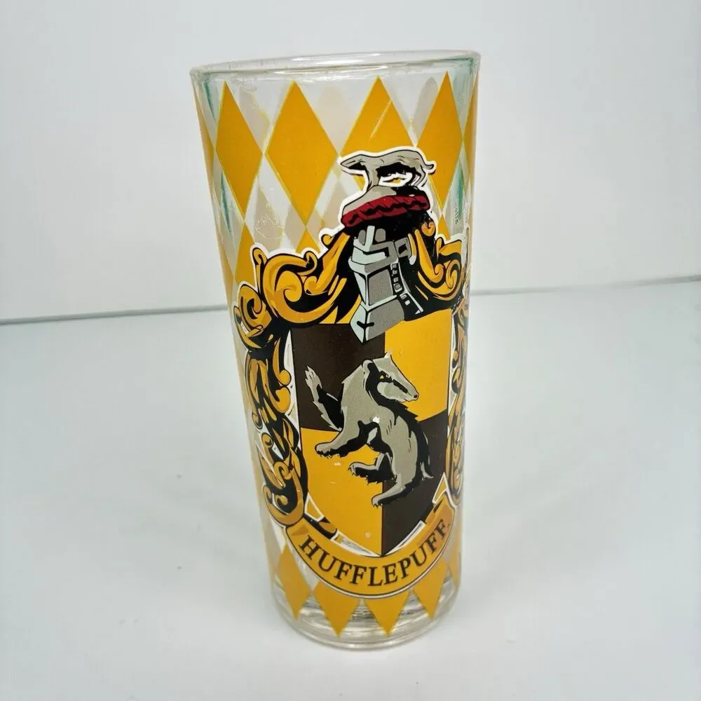 Harry Potter House Crests 2 Piece 10oz Glass Tumbler Set 20th Anniversary